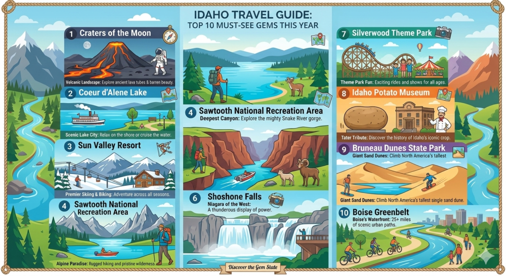 Idaho Travel Guide: Top 10 Must-See Gems This Year
