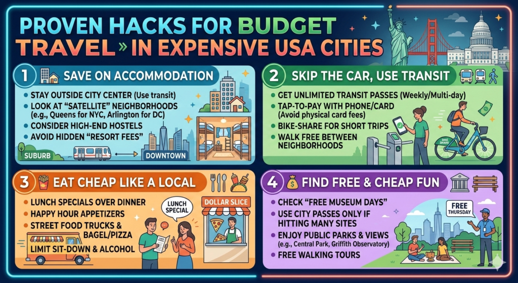Budget Travel Tips Expensive Cities USA: Proven Hacks That Actually Work