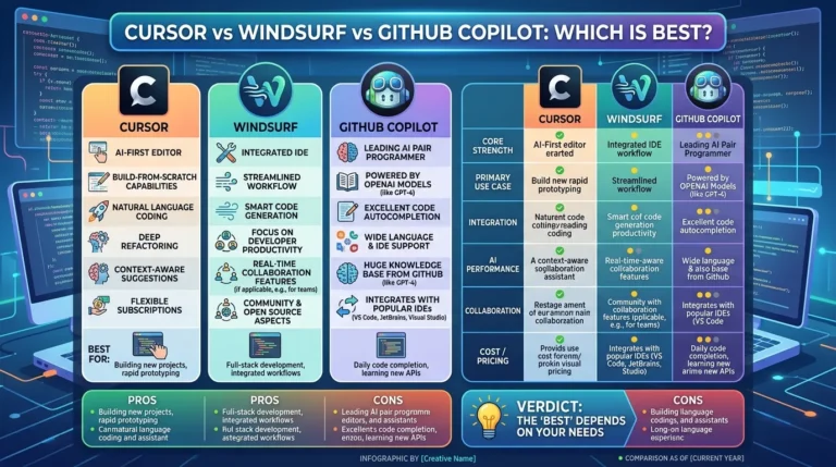 Cursor vs Windsurf vs GitHub Copilot