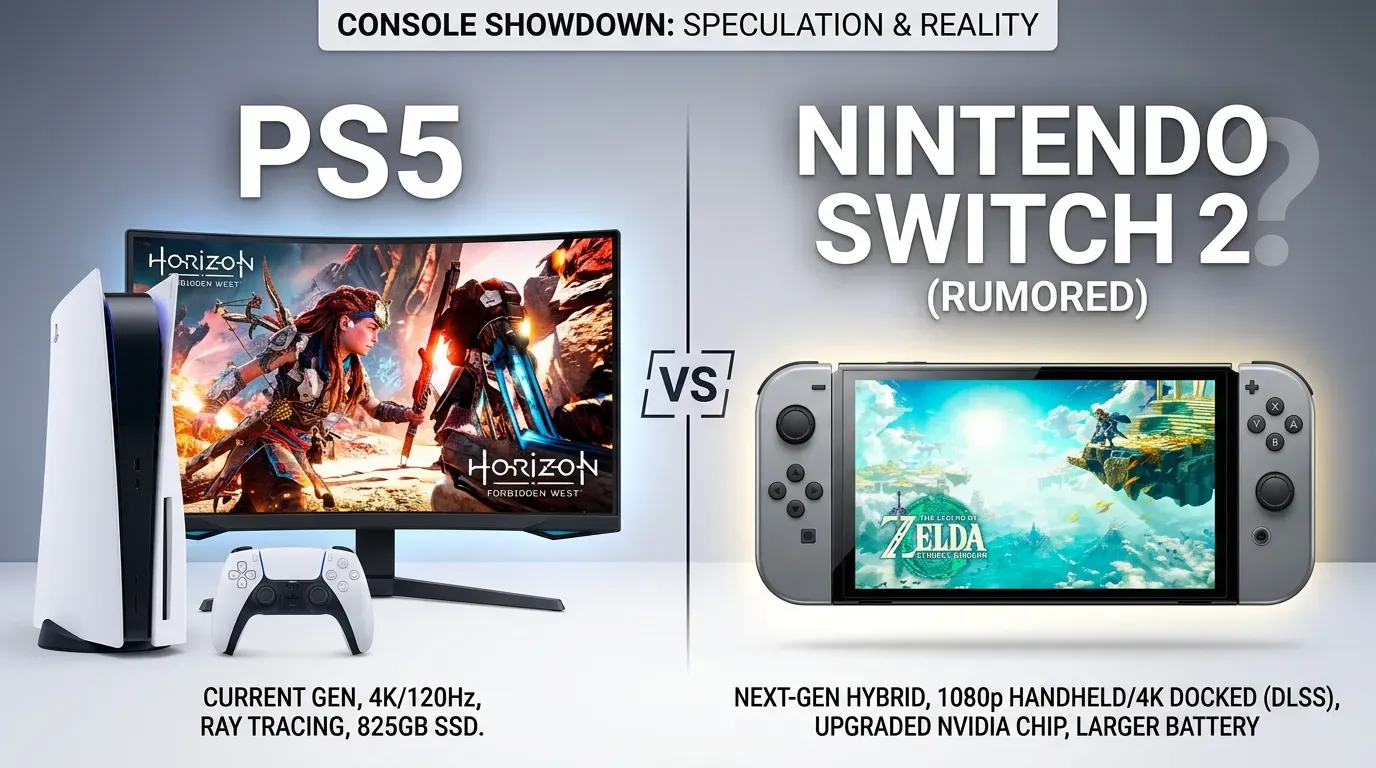 PS5 vs Nintendo Switch 2