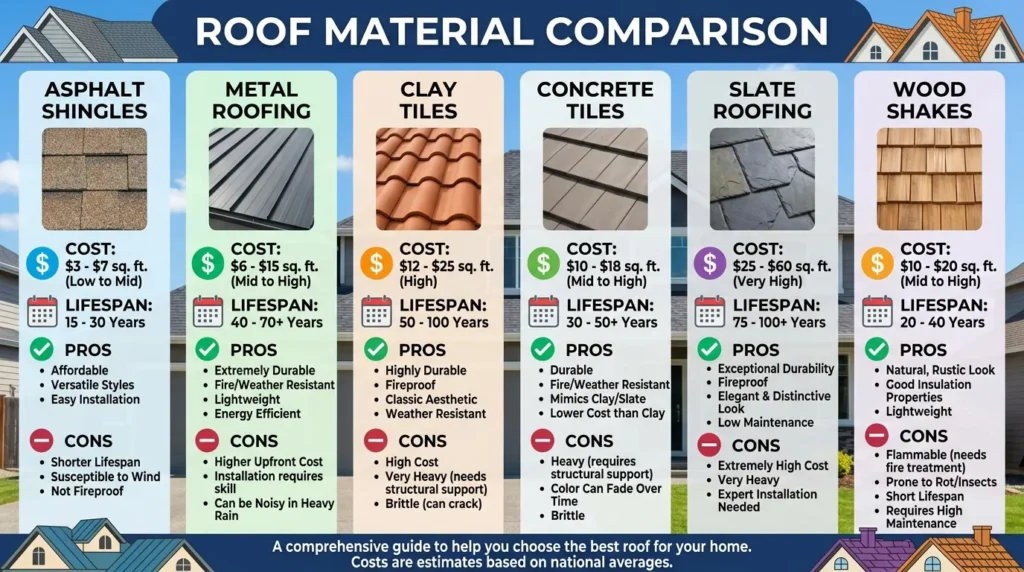 Roof Material Comparison