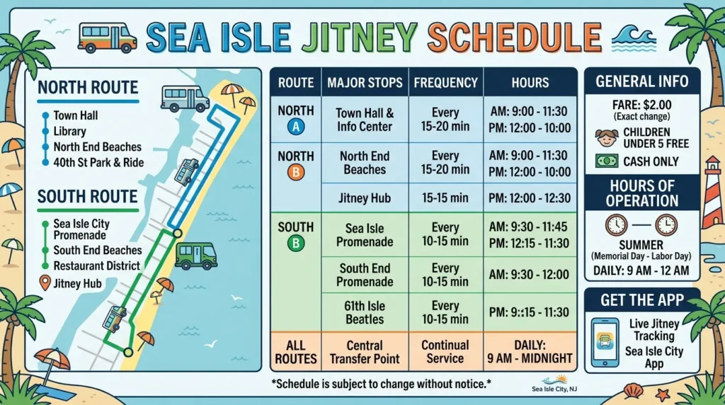 Sea Isle Jitney Schedule