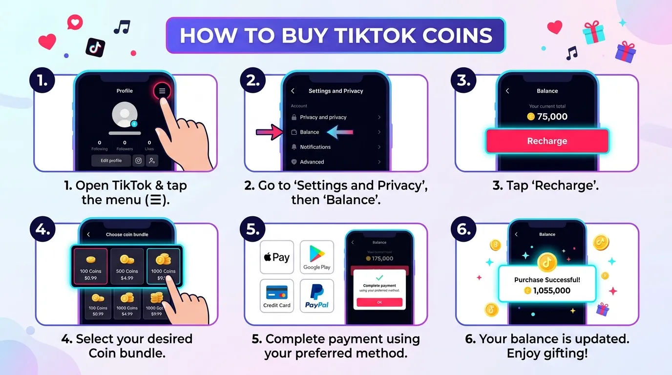 Buy TikTok Coins