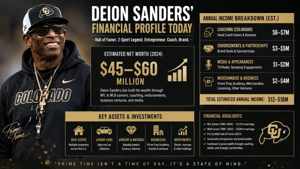 Deion Sanders' Financial Profile Today
