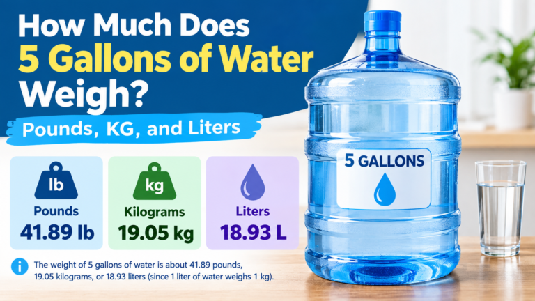 How Much Does 5 Gallons of Water Weigh