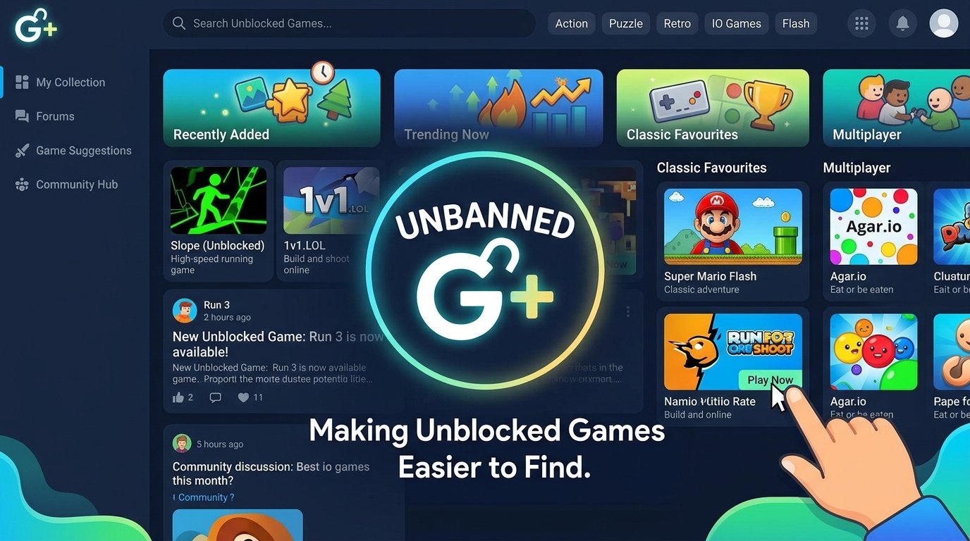 Unbanned G+ That Makes Unblocked Games Easier to Find